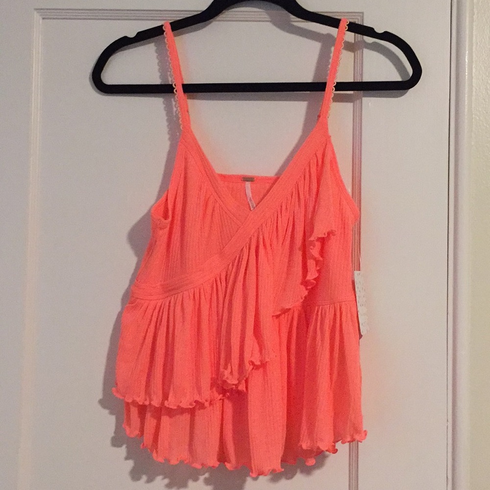 Free People ‘Melbourne’ Ruffle Tank Top